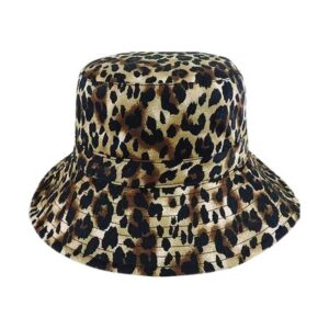 casual hat with animal print - reversible