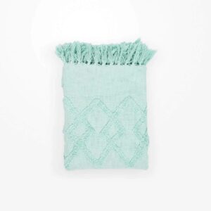 Aqua Cotton Throw 125x150cm