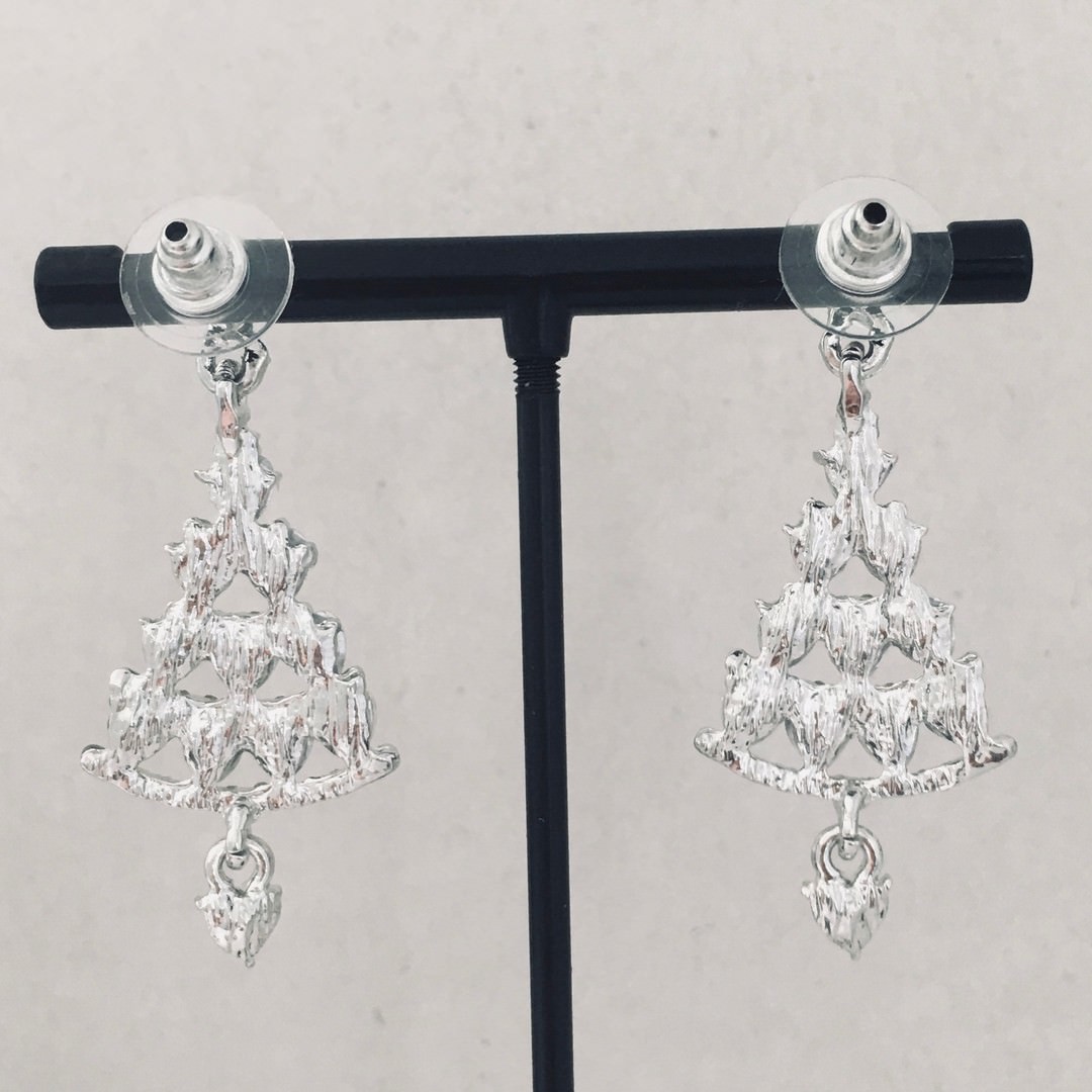 Christmas Tree Earrings Crystal - Image 2