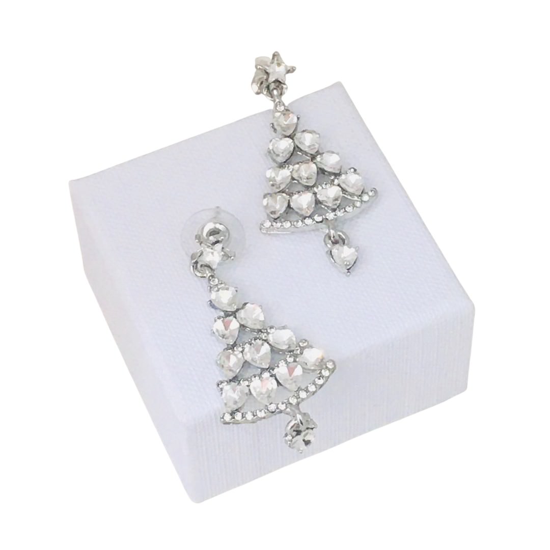 Christmas Tree Earrings Crystal - Image 3