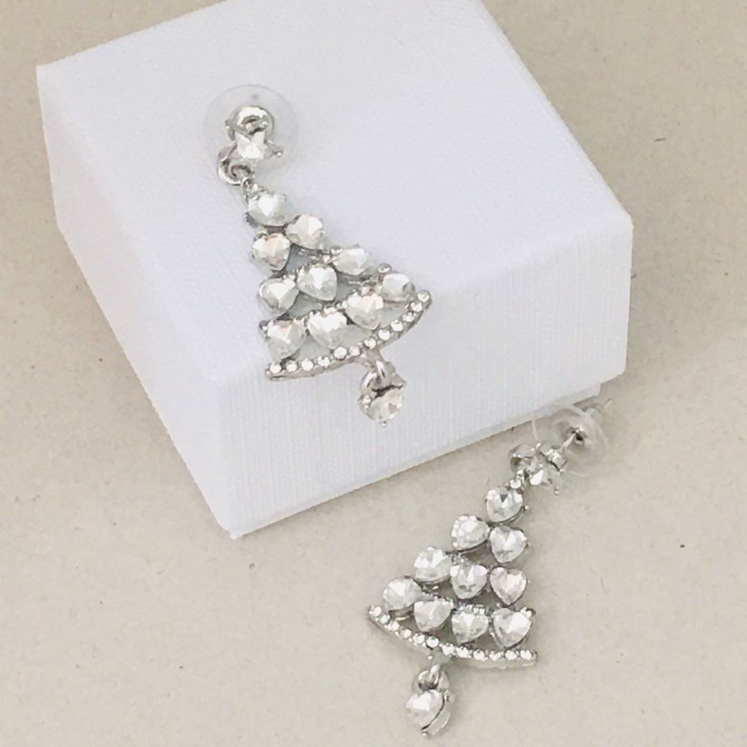 Christmas Tree Earrings Crystal - Image 4