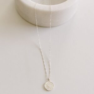 silver crown necklace