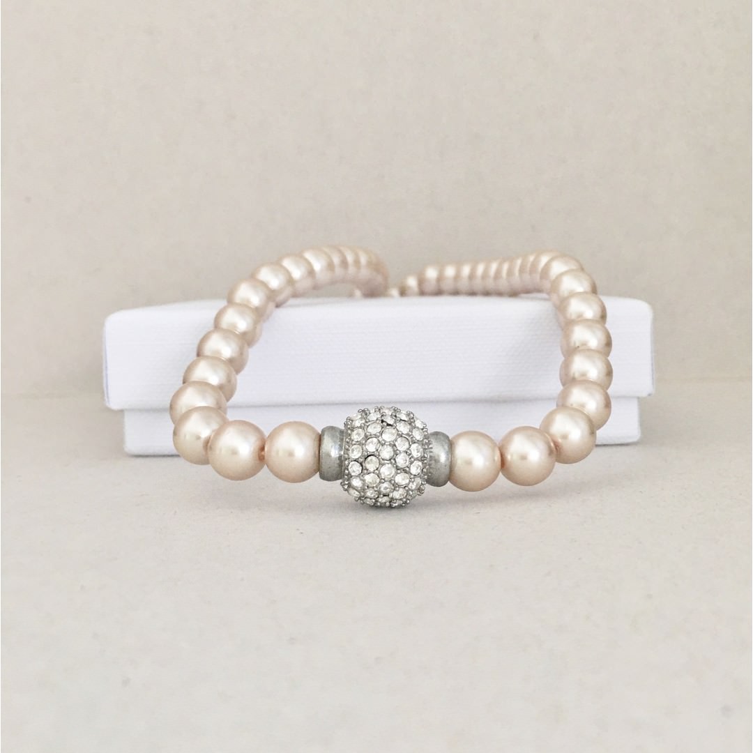 Fashion Pearl Choker Champagne - Image 3