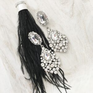glamour crystal earrings