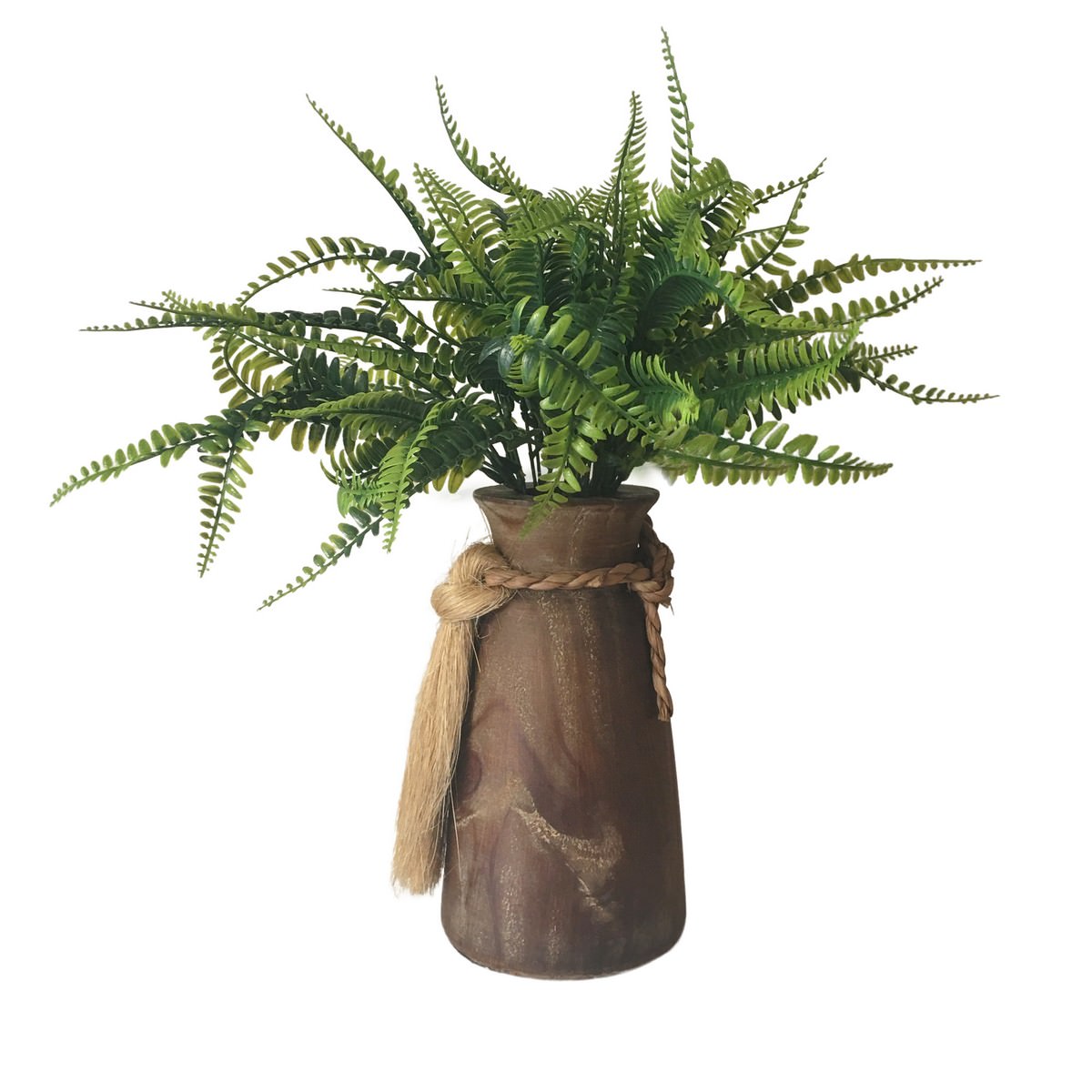 Decorative wood vase with rope detail - Nevada range