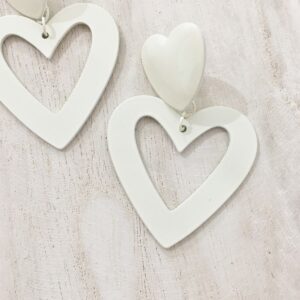 two hearts earrings