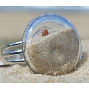 medium round sand ring with Alexandra Headlands sand