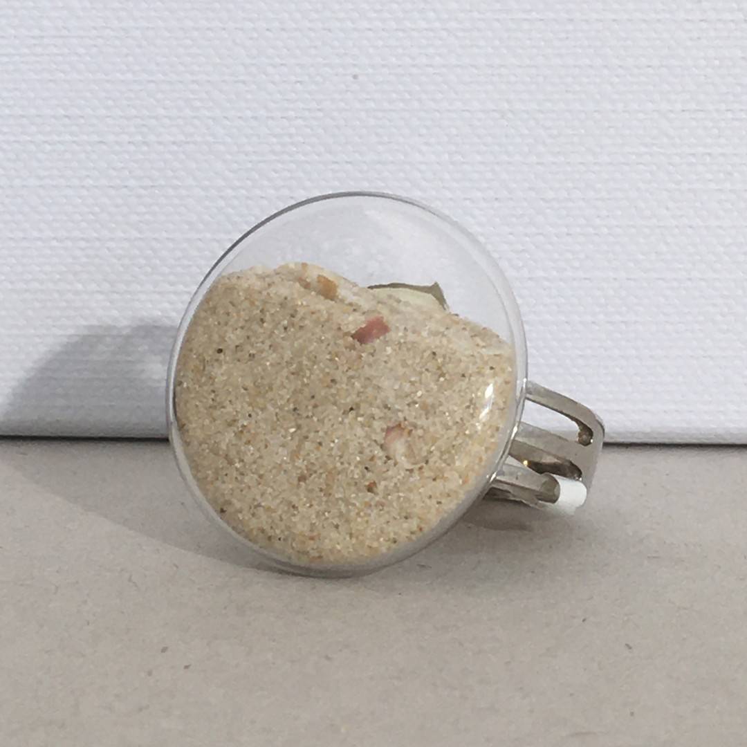 Medium Round Sand Ring Sterling Silver - Image 2