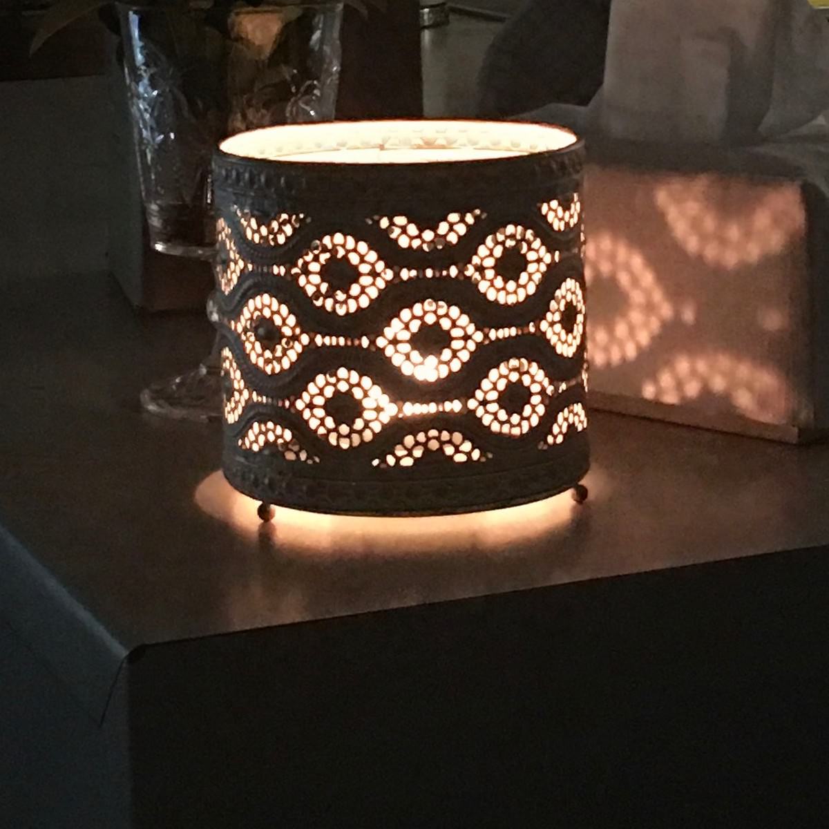 Moroccan Style Votive Candle Holder 3 13x12.5 - Image 3