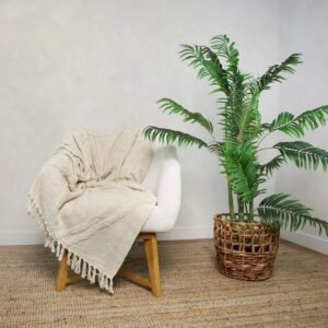 Natural Cotton Throw 125x150cm