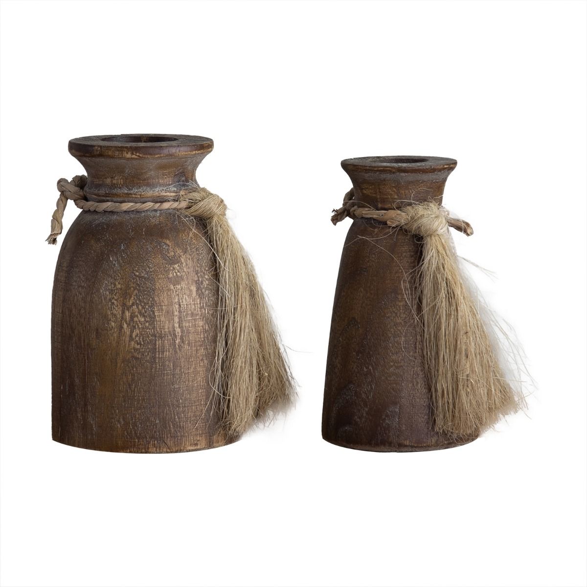 Nevada Decorative Wood Vase 2 Sizes - Image 3
