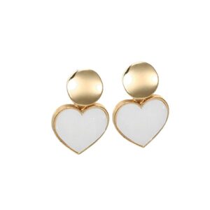 heart drop earrings