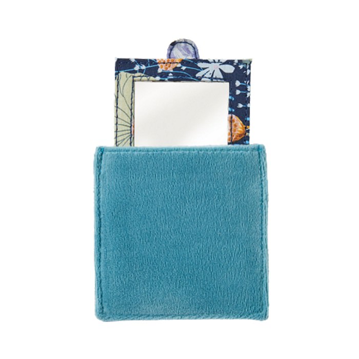 teal pocket mirror