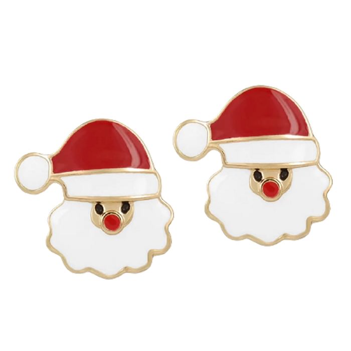 santa stud earrings