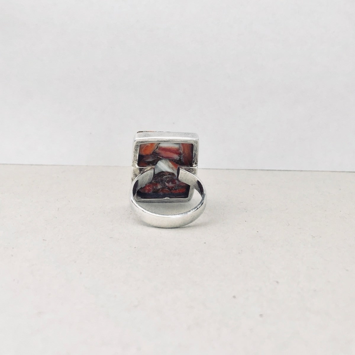 Spiny Oyster Turquoise Ring 925 Sterling Silver - Image 5