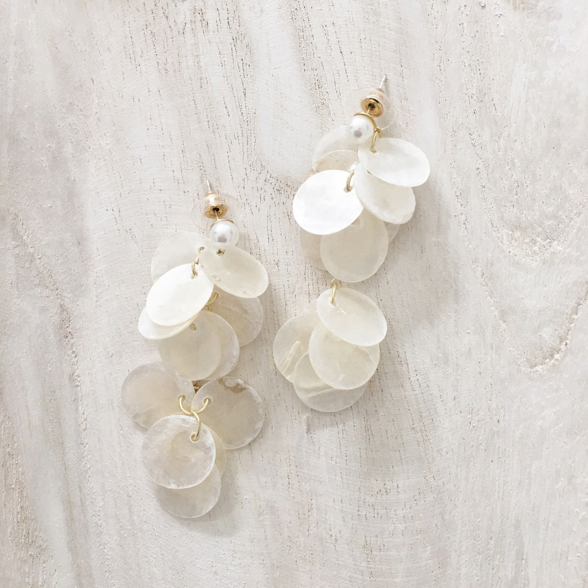 Tamika Shell Long Dangling Earrings - Image 2