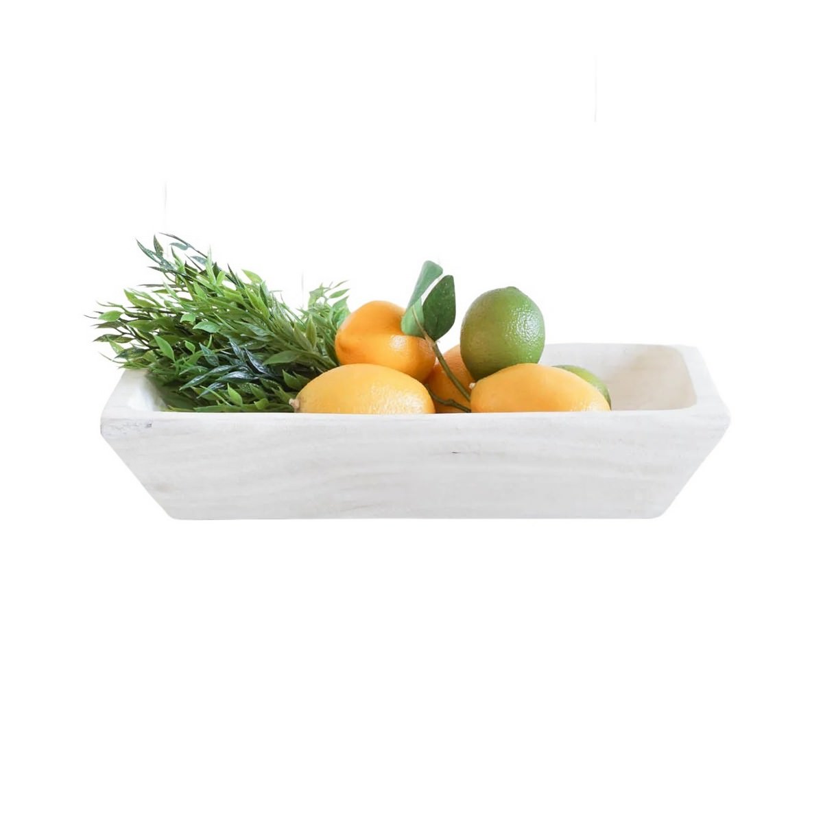 rectangle whitewash timber tray
