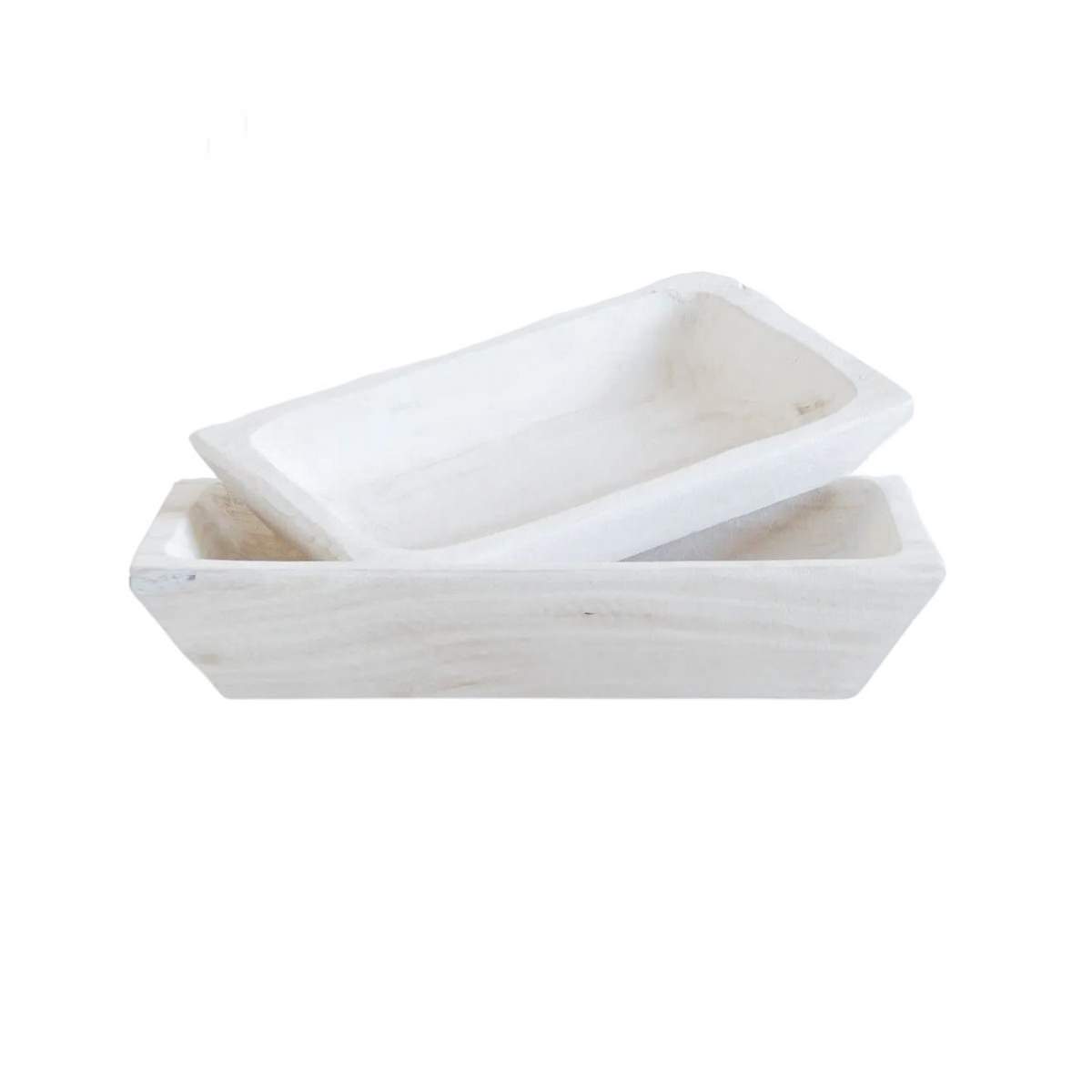 Whitewash Timber Tray - Image 3