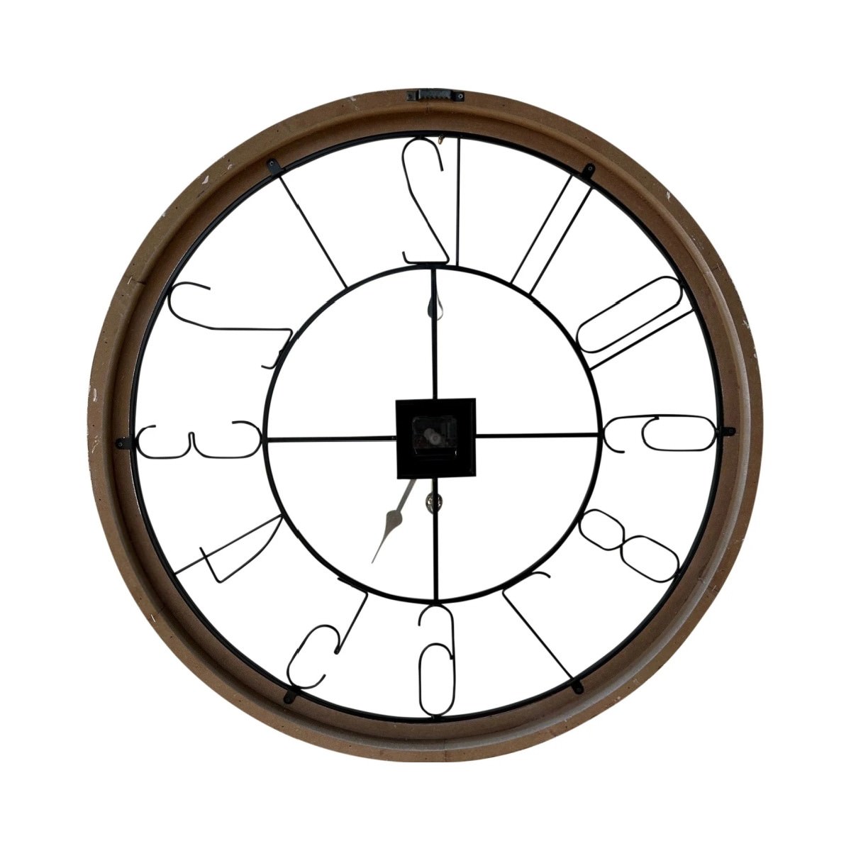 Whitewashed Timber Wall Clock - Image 5
