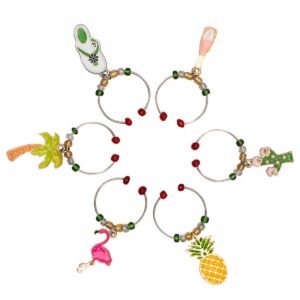 tropical wine charms