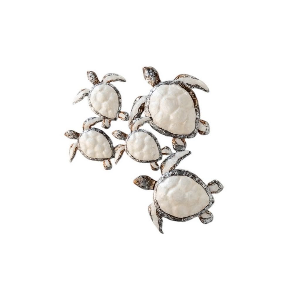 Capiz Sea Turtle Family Wall Art - Image 4