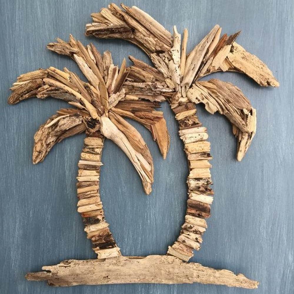Driftwood Coconut Palms Wall Art - Image 3
