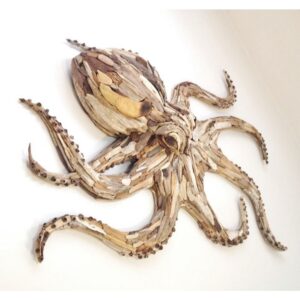 driftwood octopus wall art