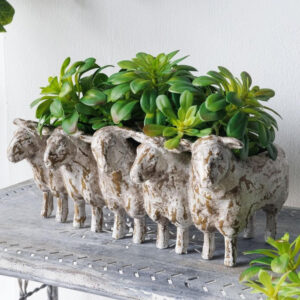rustic sheep planter