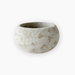 Byron short pot plant holder with distressed finish