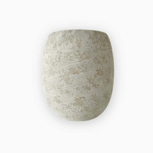 tall pot plant holder byron made in cement with distressed finish