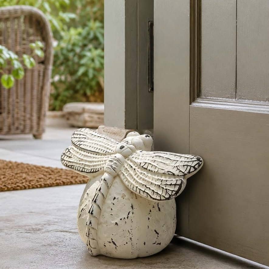 cement dragonfly door stop