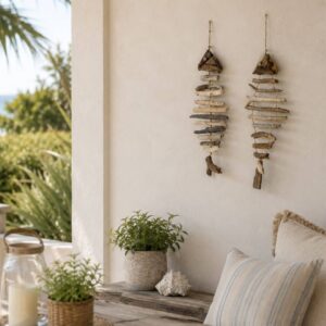 driftwood hanging fish wall