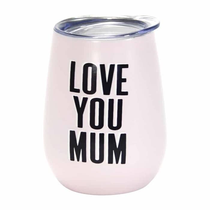 Pink Love You Mum Wine Tumbler - Image 3